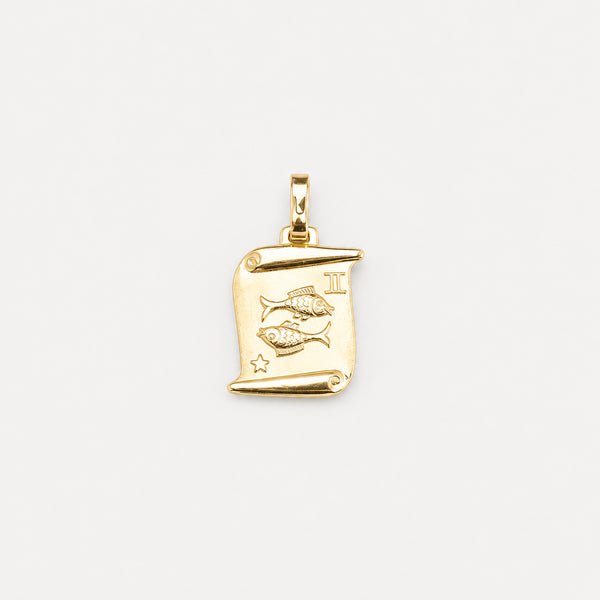 Fisk Hänge i 14K guld, 2.5 cm, 1 g