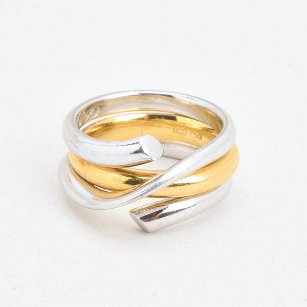 Georg Jensen Magic Crossoverring i 18K vitt guld strl. 16.9 / strl. 53