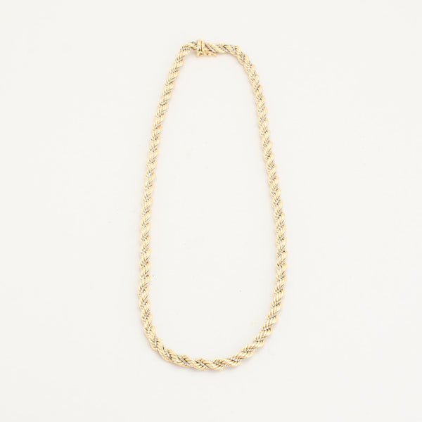 Cordell Halsband i 14K guld och vitt guld, 45 cm, 21.02 g