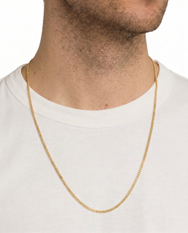 Pansar Halsband i 14K guld, 70 cm, 12.45 g