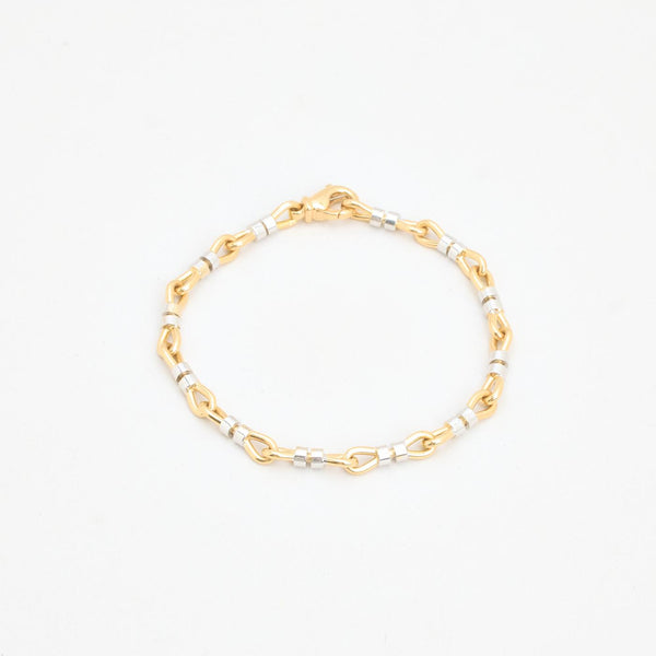 Länk Armband i 18K guld, 18.5 cm, 9.22 g