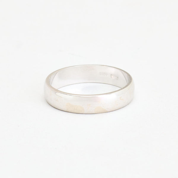 Klassisk vigselring i 14K vitt guld strl. 16.9 / strl. 53