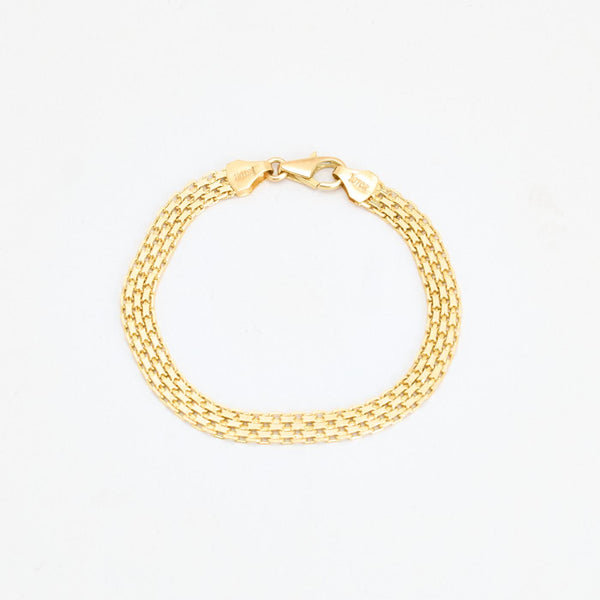 X-länk Armband i 14K guld, 21 cm, 12.37 g