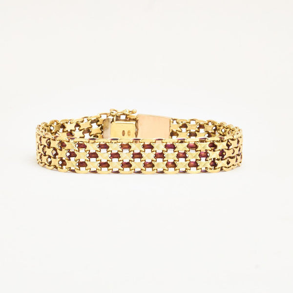 X-länk Armband i 14K guld, 20.5 cm, 26.42 g