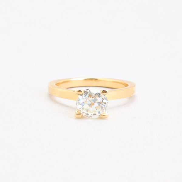 Solitärring med diamant (1.21 ct) i 14K guld strl. 16.6 / strl. 52