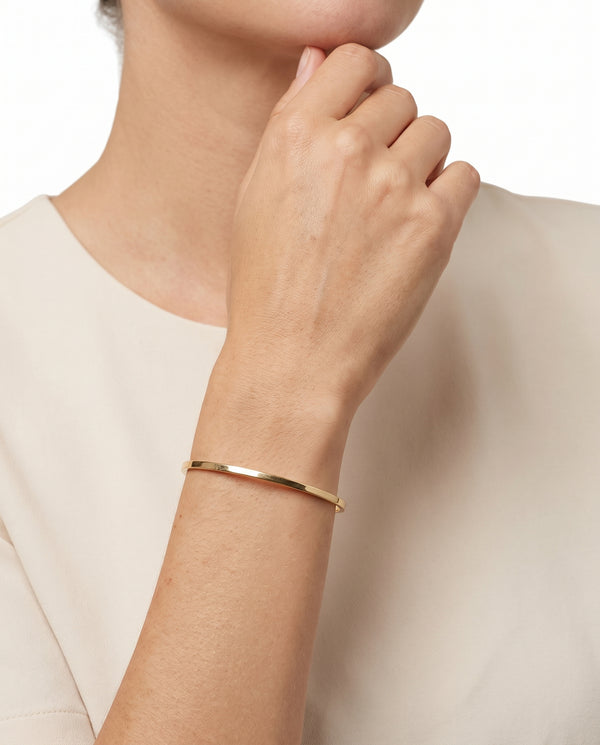 Fast armring i 8K guld, 7 cm, 13.92 g