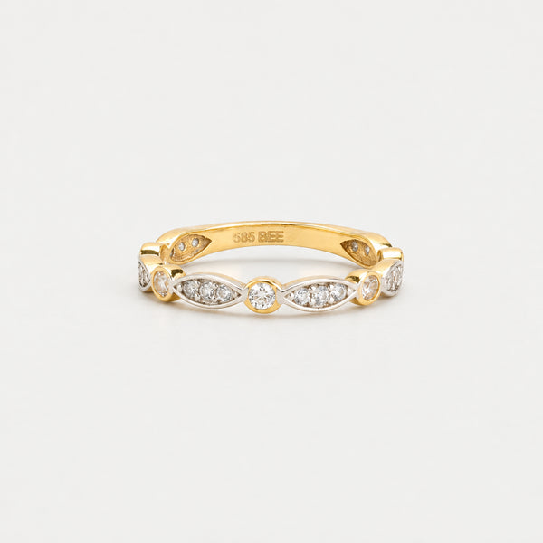 Modern alliansring i 14K guld strl. 16.6 / strl. 52