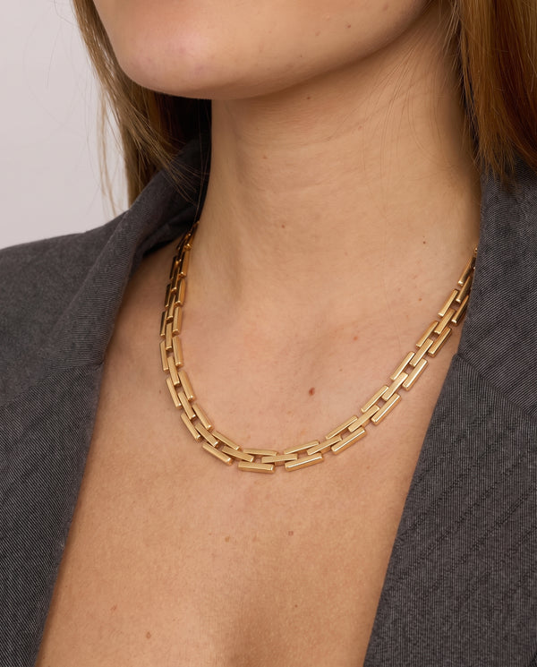 Block Halsband i 14K guld, 44.5 cm, 43.5 g