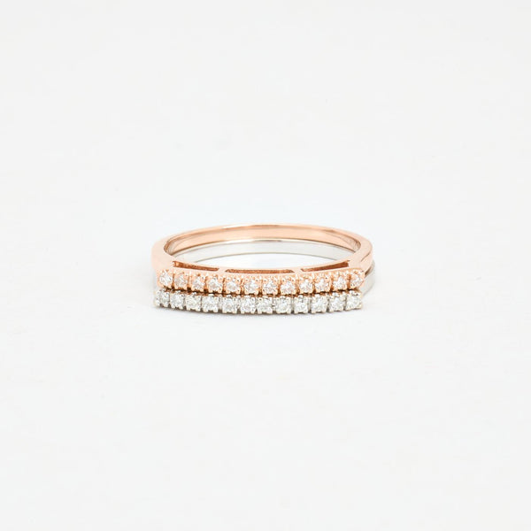 Alliansring med diamant (0.2 ct) i 14K guld strl. 17.2 / strl. 54