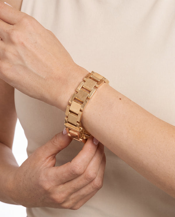 Block Armband i 14K guld, 20.5 cm, 26 g