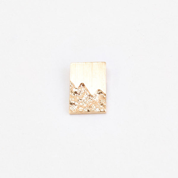 Organisk Block Dogtag-hänge i 8K guld, 1.8 cm, 1.17 g