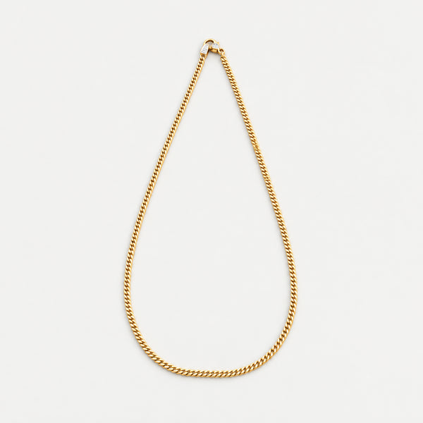 Pansar Halsband med diamant (0.05 ct) i 14K guld, 42.5 cm, 11.2 g