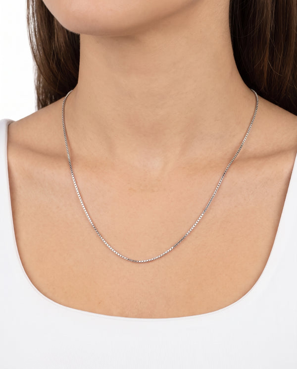 Venezia Halsband i 14K vitt guld, 47.5 cm, 2.7 g