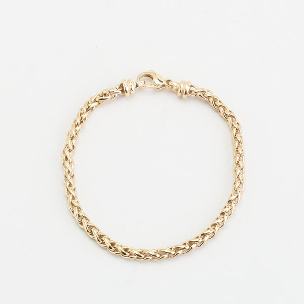 Flätad Armband i 8K guld, 19 cm, 11.6 g