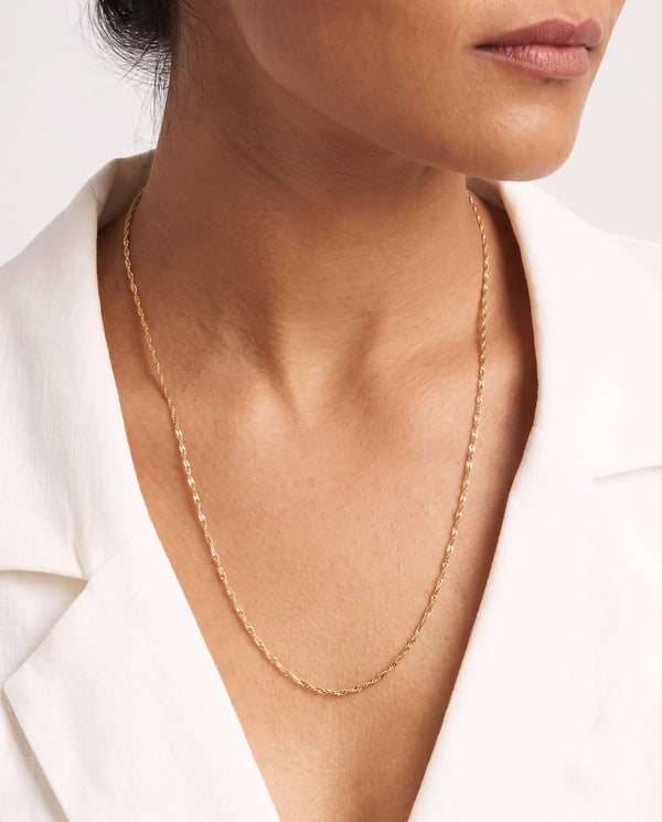 Singaporekedja Halsband i 18K guld, 60 cm, 3.97 g