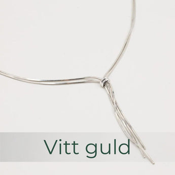 Halsband i vitt guld