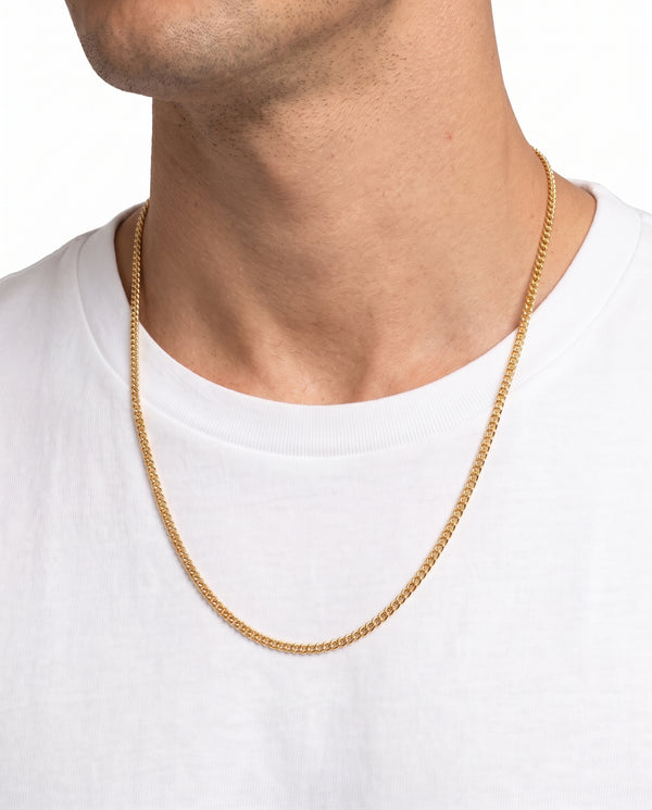 Pansar Halsband i 9K guld, 62 cm, 7.95 g