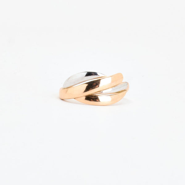 Crossoverring i 14K guld strl. 18.5 / strl. 58