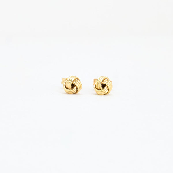 Knut Örhängen i 14K guld, 0.5 cm,