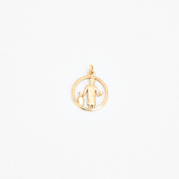 Jungfru Hänge i 14K guld, 2 cm, 1.3 g