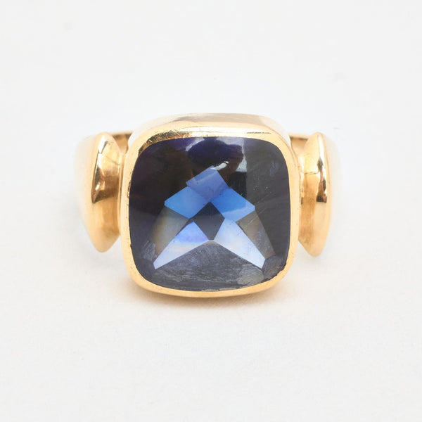 Geometrisk klackring i 14K guld strl. 19.7 / strl. 62
