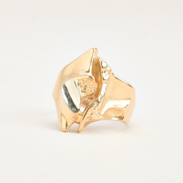 Organisk Ring i 14K guld strl. 16.2 - 16.6 / strl. 51 - 52