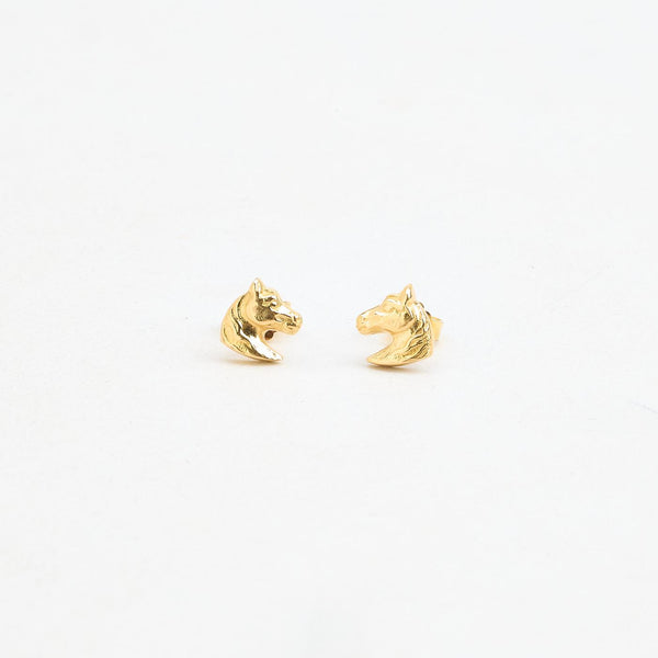Örhängen med stift i 18K guld, 1.5 cm,