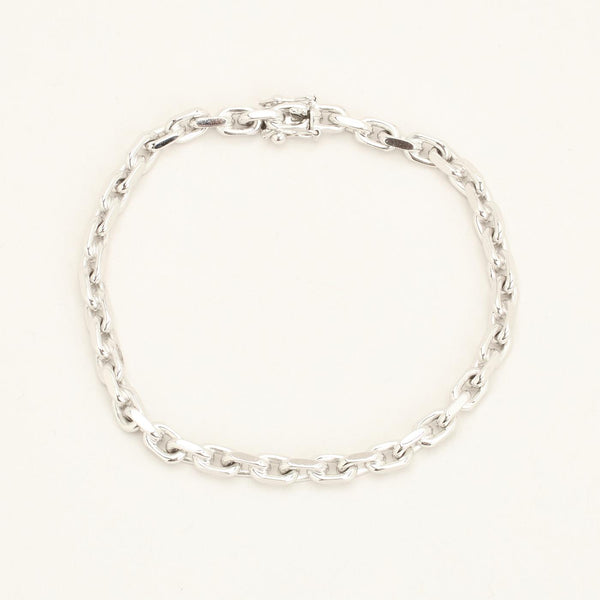 BNH Ankarkedja Armband i 14K vitt guld, 19 cm, 17.92 g