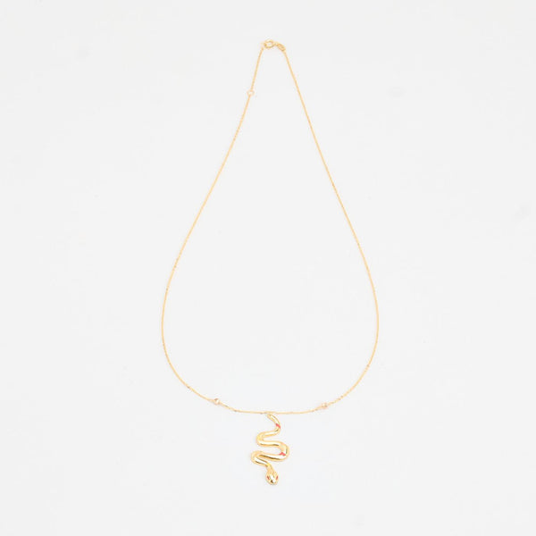 Orm Ankarkedja Halsband i 18K guld, 44 cm, 2 g