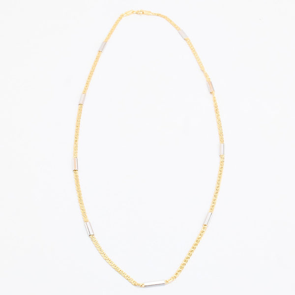 Marinerlänk Halsband i 14K guld, 55 cm, 4.7 g