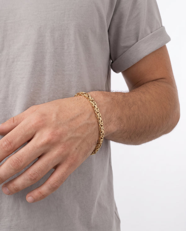 Kejsarlänk Armband i 14K guld, 20 cm, 12 g