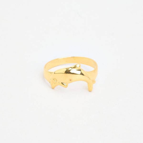 Delfin Ring i 18K guld strl. 18.8 / strl. 59