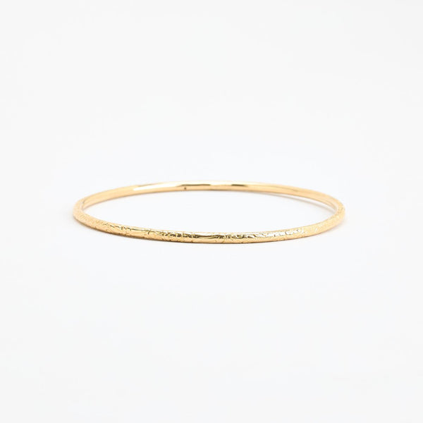 Mönstrad fast armring i 14K guld, 7 cm, 4.72 g
