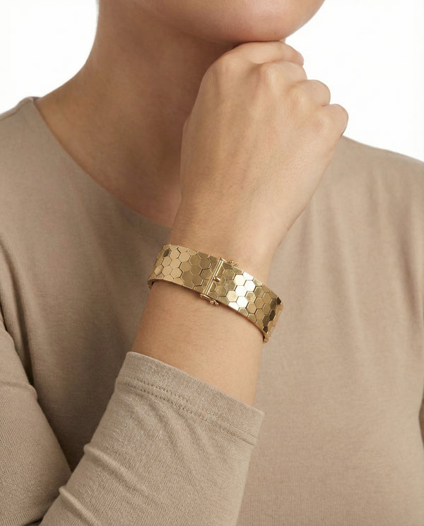 Armband i 14K guld, 18.5 cm, 78 g