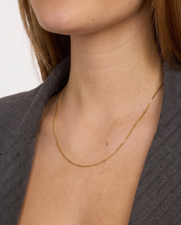 Pansar Halsband i 14K guld, 44 cm, 2.2 g