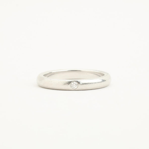 Tiffany & Co. Peretti gypsyring med diamant (0.02 ct) i 8K platina strl. 15.9 / strl. 50