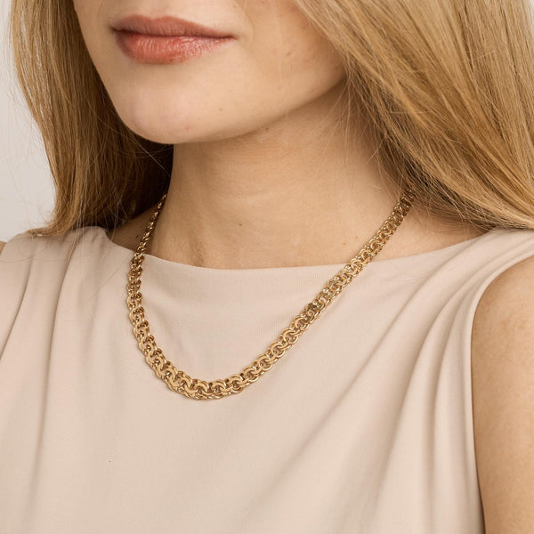 Bismarck Halsband i 14K guld, 42.5 cm, 28.82 g
