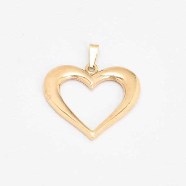 Hjärthänge i 8K guld, 3.5 cm, 5 g