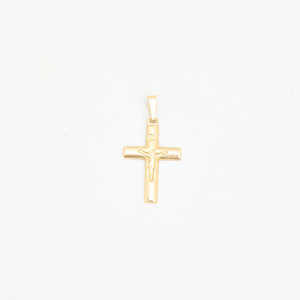 Kors med krucifix i 14K guld, 3.5 cm, 2 g