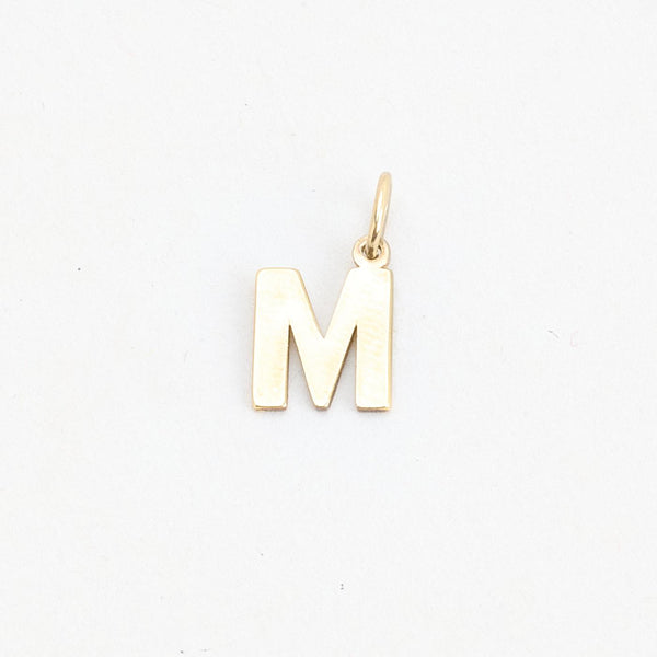 Bokstavshänge i 14K guld, 1.2 cm, 0.45 g