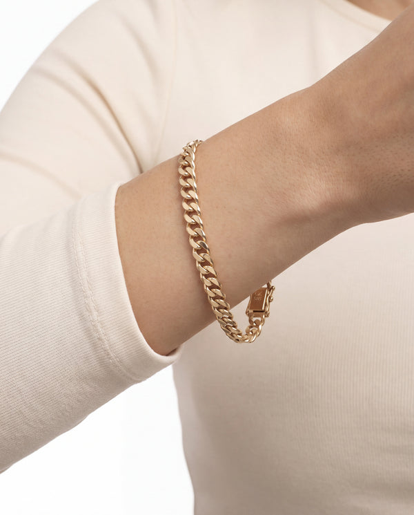 Pansar Armband i 14K guld, 19 cm, 8.89 g