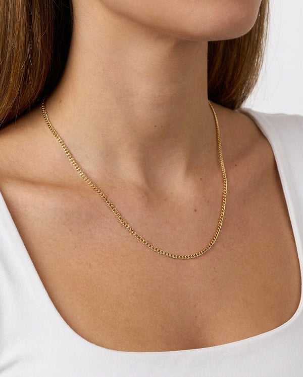 Pansar Halsband i 8K guld, 48 cm, 3.13 g
