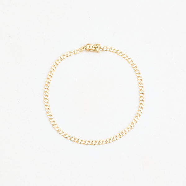 Pansar Armband i 14K guld, 18 cm, 3.85 g