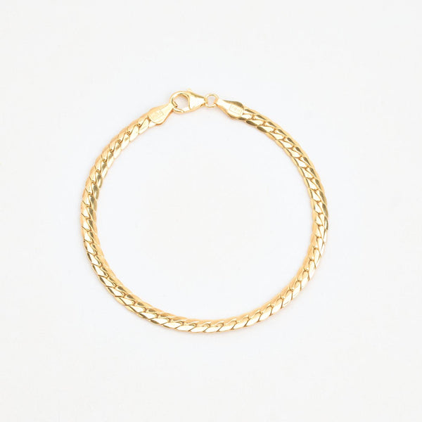 Pansar Armband i 8K guld, 19 cm, 7.8 g