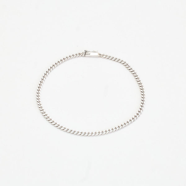 Pansar Armband i 14K vitt guld, 18 cm, 5.2 g